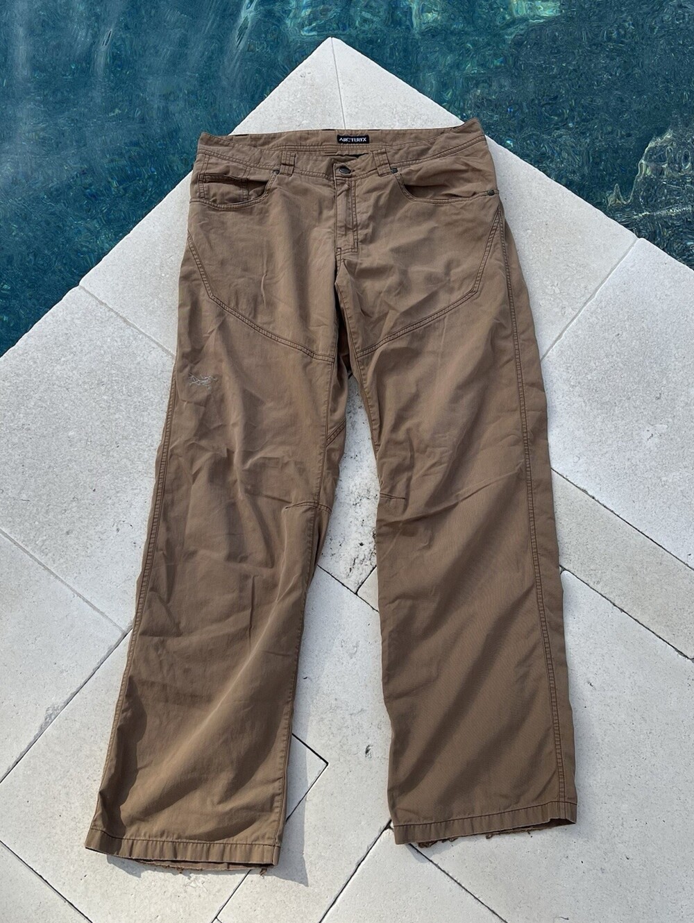 Arc'teryx Cronin Men's Pants 34x32 Brown, Durable Vintage Tan